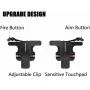 Mobile Game Controller for iPhone and Android,Sensitive Shoot and Aim Keys L1R1 Shooter Controller by Ozvavzk for PUBG/Fortnite/Rules of Survival,1 Pair Mobile Game Controller for iPhone and Android,Sensitive Shoot and Aim Keys L1R1 Shooter Controller by Ozvavzk for PUBG/Fortnite/Rules of Survival,1 Pair