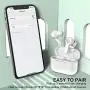 True Wireless Earbuds Bluetooth 5.0 Earbuds, in-Ear Bluetooth Headphones, IP7 Waterproof CVC 8.0 Noise Canceling Sports Wireless Earphones with Hi-Fi Stereo Mic, 30H Playing Time with Charging Case