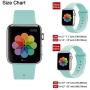 UPOLS Compatible with Apple Watch Band 38mm 42mm 40mm 44mm Sport Band, Silicone Sport Strap Replacement Bands Compatible for iWatch Series 5/4/3/2/1 S/M M/L