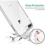 TENOC Phone Case Compatible for Apple iPhone 8 Plus and iPhone 7 Plus 5.5 Inch, Crystal Clear Ultra Slim Cases Soft TPU Cover Full Protective Bumper