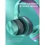 PeohZarr On-Ear Headphones with Microphone, Lightweight Folding Stereo Bass Headphones with 1.5M Tangle Free Cord, Portable Wired Headphones for Smartphone Tablet Laptop Computer MP3/4-Green