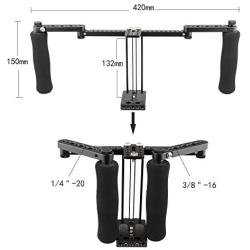 CAMVATE Monitor Cage with Adjustable Handles for 5 inch and 7 inch LCD Monitors