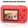 V BESTLIFE Kids Camera Gifts for 4-12 Year Old, Mini Child Camcorder with 2 Inch IPS Screen and Battery Suitable for Little Girl and Boy with Soft Silicone(Red)
