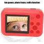 V BESTLIFE Kids Camera Gifts for 4-12 Year Old, Mini Child Camcorder with 2 Inch IPS Screen and Battery Suitable for Little Girl and Boy with Soft Silicone(Red)
