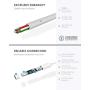 PALOVUE Lightning Headphones Earphones Earbuds Compatible iPhone 11 Pro Max iPhone X XS Max XR iPhone 8 Plus iPhone 7 Plus MFi Certified with Microphone Controller SweetFlow (White)