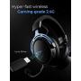 Mpow Air I Wireless Gaming Headset - PS4 Headset with Double Chamber Drivers, Detachable Noise Cancelling Microphone, Memory Foam Gaming Headphones