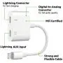 [Apple MFi Certified] iPhone Headphone Adapter,2 in 1 Dual Lightning Headphone Jack Audio + Charge Cable Compatible for iPhone 11/11 Pro/XS/XR/X 8 7,iPad,Sync Data + Music Control,Support iOS 13
