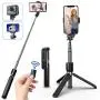 SYOSIN Bluetooth Selfie Stick Tripod, Extendable Aluminum Tripod Stand with Wireless Remote 360° Rotation Selfie Stick for iPhone 11/11 Pro Max/XS Max/XS/XR/X/8/7 Android Phone and Sports Camera GoPro SYOSIN Bluetooth Selfie Stick Tripod, Extendable Aluminum Tripod Stand with Wireless Remote 360° Rotation Selfie Stick for iPhone 11/11 Pro Max/XS Max/XS/XR/X/8/7 Android Phone and Sports Camera GoPro