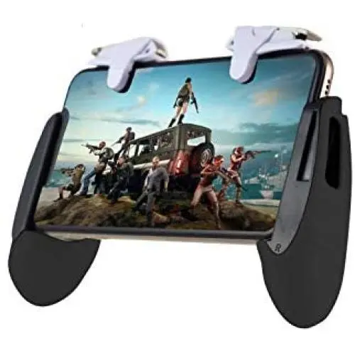 Mobile Kings - Mobile Game Controller for pubg Mobile Controller, White Durable Cellphone Triggers, Fits 5.3in-7in Wide Phones, Compatible with iPhone & Android Mobile Kings - Mobile Game Controller for pubg Mobile Controller, White Durable Cellphone Triggers, Fits 5.3in-7in Wide Phones, Compatible with iPhone & Android
