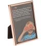 Maturi 3.5 x 5 Rose Gold Colored Thin Edge Photo Frame-3 x 5-Inch