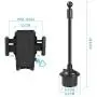 VAKs Car Cup Holder Phone Mount Adjustable Automobile Cup Holder Smart Phone Cradle Car Mount for iPhone 11 Pro/XR/XS Max/X/8/7 Plus/6s/Samsung S10+/Note 9/S8 Plus/S7 Edge(Black) VAKs Car Cup Holder Phone Mount Adjustable Automobile Cup Holder Smart Phone Cradle Car Mount for iPhone 11 Pro/XR/XS Max/X/8/7 Plus/6s/Samsung S10+/Note 9/S8 Plus/S7 Edge(Black)
