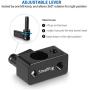 SMALLRIG 15mm Rod Clamp Rail Connector Adapter with 1/4’’ Threads for DSLR Rig – 843