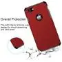 iPhone 7/8 Case, ImpactStrong Heavy Duty Dual Layer Protection Cover Heavy Duty Case for iPhone 7/8 (Deep Red)