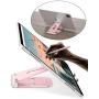 Foldable Cell Phone Stand, OMOTON Adjustable Aluminum Desktop Phone Holder Cradle Dock Compatible with iPhone Se 2/11 Pro Max/11 Pro/11, Samsung Note 10 Plus/S20 and Other Devices (4-9.7"), Rose Gold