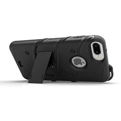 iPhone 8 Plus Case / iPhone 7 Plus Case - Zizo [Bolt Series] w/[iPhone 8 Plus Screen Protector ] Kickstand [Military Grade Drop Tested] Holster Clip