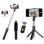 Selfie Stick Tripod- Bluetooth Wireless Remote Shutter Tripod, Mini Extendable Aluminum Cell Phone Stand, 270° Rotation Portable Monopod Compatible with iPhone and Android Smartphone