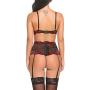 Avidlove Women Lingerie Set with Garter Belts Sexy Bra and Panty Underwire Lingerie Sets