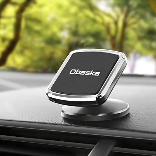 Obaska Magnetic Phone Car Mount, Universal Dashboard Phone Holder for Car Compatible with iPhone Xs Max XR X 8 7 6S 6 Plus Samsung Galaxy S9 S8 S7 S6 & All Smartphones
