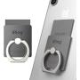 iRing Link-Detachable Plate for Wireless Charging, Include Hook Mount for Wall or Car Cradle. Original AAUXX Cell Phone Ring Grip Finger Holder Mobile Stand, Universally Compatible.(Grey)