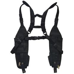 Lewong Universal Hands Free Chest Harness Bag Holster for Two Way Radio (Rescue Essentials) (Vest Harness)