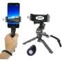 Octo Mount - Universal Cell Phone and GoPro Tripod & Hand Grip Mount with iOS/Android Bluetooth Remote Works with iPhone, GoPro, Android, Samsung, Google Pixel, GoPro and Other Action Cameras.