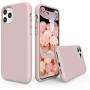 SURPHY Silicone Case Compatible with iPhone 11 Pro Max Case 6.5 inch, Liquid Silicone Full Body Thickening Design Phone Case (with Microfiber Lining) for iPhone 11 Pro Max 6.5 2019, Pink