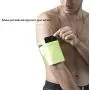 HiRui Universal Comfort Sports Armband Cell Phone Armband Running Armband, Fits All Phones, Reflective Stripes Logo, Unisex, Suitable for Travel Sport Outdoors (Small, Bright Yellow)