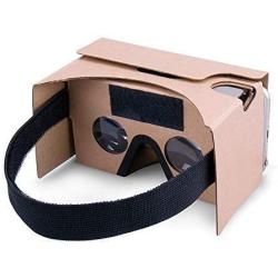 Google Cardboard,VR Headsets 3D Box Virtual Reality Glasses with Big Clear 3D Optical Lens and Comfortable Head Strap for All 3-6 Inch Smartphones (Yellow, 1 Pack) …