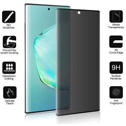 Galaxy Note 10 Privacy Screen Protector [Tempered Glass] [Anti Spy] [Case Friendly] [Bubble Free] [Easy Installation] [Full Coverage] for Samsung Galaxy Note 10