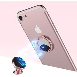 Mirror Cellphone Ring Stand Holder,VASIVO Smart Phone Ring Holder Series Stylish 360°Rotation 180°Flip Ring Stand Grip Mount for Smartphones (Rose Gold 2 Pack)