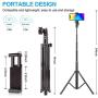 Selfie Stick Tripod Bluetooth, LATZZ 54 Inch Phone Tripod Selfie, Extendable iPhone Stand Tripod with Wireless Remote Shutter Compatible iPhone 11 Pro/Xs MAX/XR/X/8/8P/7/Galaxy Note 8/S10/S9+/S9, More
