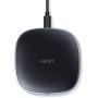 AUKEY Wireless Charger 10W Qi Fast Charging with Micro USB and ABS Base, Deliver Precise Power to Most Qi Enabled Smartphones, no Need to Remove Case (Non-Metal)