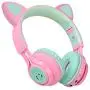 Riwbox Bluetooth Headphones, Riwbox CT-7 Cat Ear LED Light Up Wireless Foldable Headphones Over Ear with Microphone and Volume Control for iPhone/iPad/Smartphones/Laptop/PC/TV (Pink&Green) Riwbox Bluetooth Headphones, Riwbox CT-7 Cat Ear LED Light Up Wireless Foldable Headphones Over Ear with Microphone and Volume Control for iPhone/iPad/Smartphones/Laptop/PC/TV (Pink&Green)