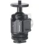 Ball Head with Cold Shoe Mount, 360 Degree Panning, 90 Degree Tilt Notch, 1/4" Screw and Shoe Mount, for Tripod,Selfie Stick,Monopod Mount, Come with on Camera Hot Shoe Adapter. Ball Head with Cold Shoe Mount, 360 Degree Panning, 90 Degree Tilt Notch, 1/4" Screw and Shoe Mount, for Tripod,Selfie Stick,Monopod Mount, Come with on Camera Hot Shoe Adapter.