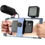 Smartphone Video Rig, VMEI Film and Video Making Stand, Phone Video Stabilizer Grip Tripod Mount,for All iPhone, Samsung Galaxy and Other Smartphones,All Metal Manufacturing.(Blue) Smartphone Video Rig, VMEI Film and Video Making Stand, Phone Video Stabilizer Grip Tripod Mount,for All iPhone, Samsung Galaxy and Other Smartphones,All Metal Manufacturing.(Blue)