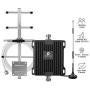 Cell Phone Signal Booster for Home and Office - Boost Verizon AT&T T-Mobile 4G LTE Data & HD Voice (Volte) Signal with 700MHz Dual Band 12/13/17 Cell Repeater Amplifier Kit Omni/Yagi Antennas