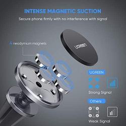 UGREEN Car Phone Mount Magnetic Air Vent Universal Magnet Cell Phone Holder Compatible for iPhone 11 Pro Max SE XS XR X 8 Plus 6 7 6S 5 Samsung Galaxy S20 S10 S9 S8 Note 9 8 S7 S6 LG V40 G7 G8 (Grey)