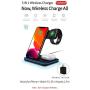 MiromTec/Upgraded/Qi All Wireless Charging Stand, Station for Apple Watch 5 4 3 2, Airpods, iPhone All Qi Enabled Phones (with AC Adapter)