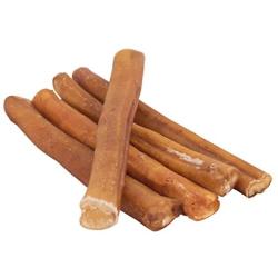 Pawstruck 9" Straight Bully Sticks for Dogs [Large Thickness] All Natural & Odorless Bully Bones | Long Lasting Chew Dental Treats | Best Thick Bullie Sticks for K9 or Puppies | Grass-Fed Beef