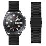 HATALKIN Band Compatible with Samsung Galaxy Watch 3 45mm Bands, Solid Stainless Steel Metal Replacement Strap for Galaxy Watch3 45mm (Black)