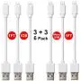 Short USB Charging Cable 6 Pack (3 x Micro USB Cable, 3X iOS Charging Cable) Support Sync Data, 1FT Charger Cord Compatible with Cell Phone XS Max/XS/XR/X/8 Plus/8/7, Android, Power Bank and More Short USB Charging Cable 6 Pack (3 x Micro USB Cable, 3X iOS Charging Cable) Support Sync Data, 1FT Charger Cord Compatible with Cell Phone XS Max/XS/XR/X/8 Plus/8/7, Android, Power Bank and More
