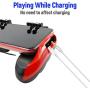 Mcbazel H9 Six Finger PUBG Game Controller with Cooling Fan for iOS Android Mobile Phone – Red