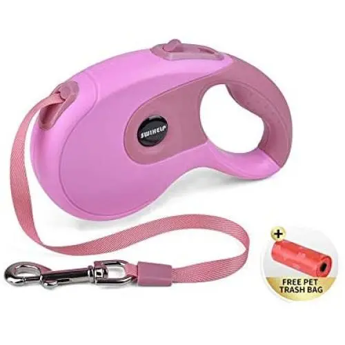 SWIHELP Dog Leash Retractable, 16 ft Pet Leash for Small Medium Large Dogs Up to 40 KG with One Button&Lock System for Training, Walking, Jogging SWIHELP Dog Leash Retractable, 16 ft Pet Leash for Small Medium Large Dogs Up to 40 KG with One Button&Lock System for Training, Walking, Jogging