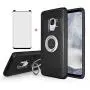 Samsung Galaxy S9 Phone Case with Tempered Glass Screen Protector Magnetic Ring Holder Stand Kickstand Hybrid Protective Cell Accessories Hard Cover for Glaxay S 9 Edge Galazy 9S GS9 Women Girls Men Samsung Galaxy S9 Phone Case with Tempered Glass Screen Protector Magnetic Ring Holder Stand Kickstand Hybrid Protective Cell Accessories Hard Cover for Glaxay S 9 Edge Galazy 9S GS9 Women Girls Men