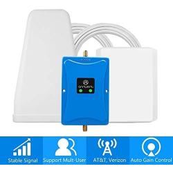 Cell Phone Signal Booster for Verizon AT&T T-Mobile 4G LTE - Dual 700MHz Band 12/13/17 Cellular Repeater Amplifier Kit Boosts Mobile Data Signal for Home and Office Up to 5,000Sq Ft Area