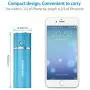 [Upgraded] POWERADD Slim 2 Most Compact 5000mAh External Battery 2.1A Ouput Portable Charger with Smart Charge for iPhones, iPad, Samsung Galaxy, HTC and More - Blue