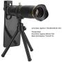 EBTOOLS Mobile Telephoto Telescope with Tripod, External High-Definition Dual-Adjustable Length 38X Telescope Easy to Install, Remove and Operate for Kids/Beginners
