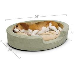 K&H Pet Products Thermo-Snuggly Sleeper Heated Pet Bed Sage