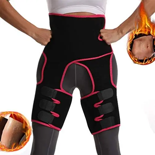 JANSION Women Thigh Trimmers Neoprene Waist Trainer 3-in-1 Compression Slimming Belt Invisible Butt Lifter Body Shaper JANSION Women Thigh Trimmers Neoprene Waist Trainer 3-in-1 Compression Slimming Belt Invisible Butt Lifter Body Shaper