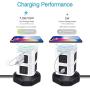 Surge Protector Tower GLCON Power Strip Tower Fast Wireless Charger + 4 USB 5V/5A Ports + 3000W 13A 6 Outlet Plugs + Charging Tower with 6ft Long Extension Cord for Home Office